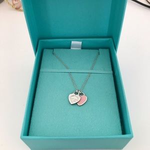 Tiffany & Co. mini double heart tag pendant